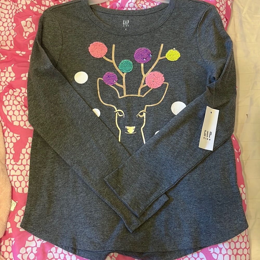 Gap Kids Long Sleeve Flippable Tee